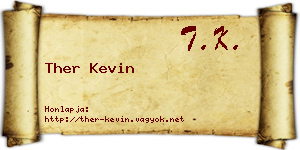 Ther Kevin névjegykártya